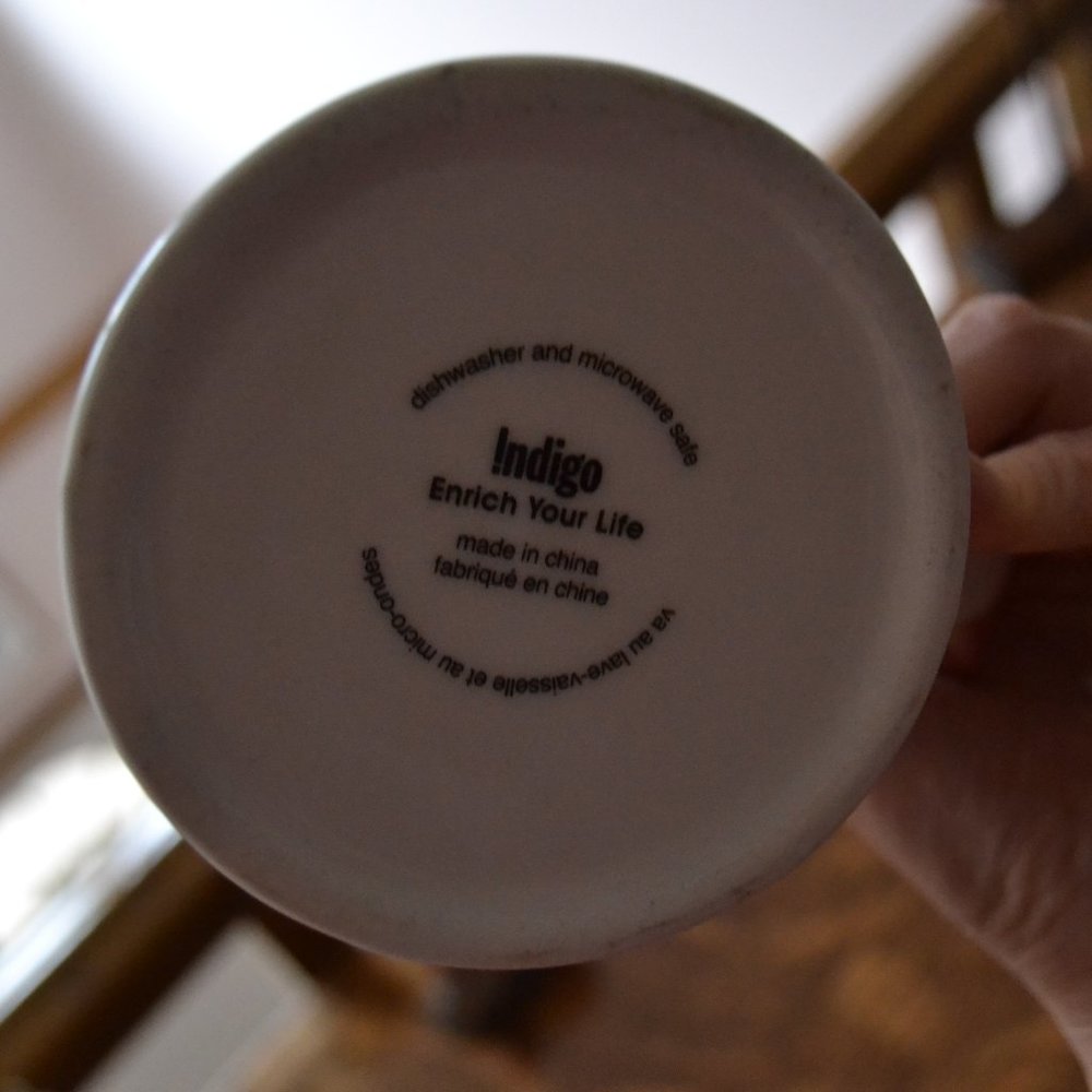3/20$ Indigo Letter B Mug - Picture 4 of 5